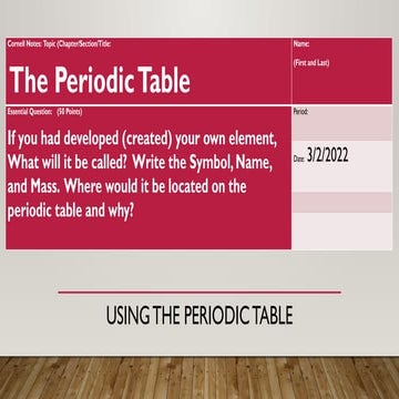 High School Using the Periodic Table.pptx