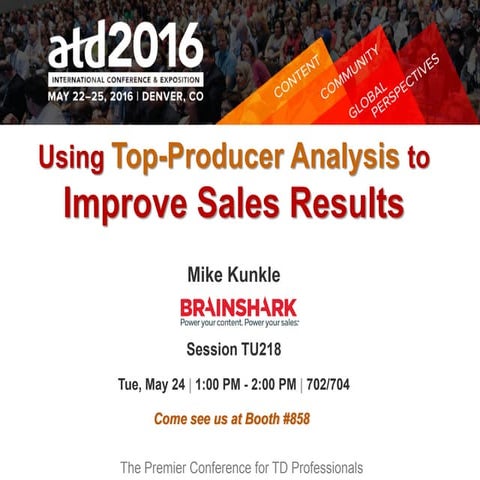 Using Top-Producer Analysis to Improve Sales Results