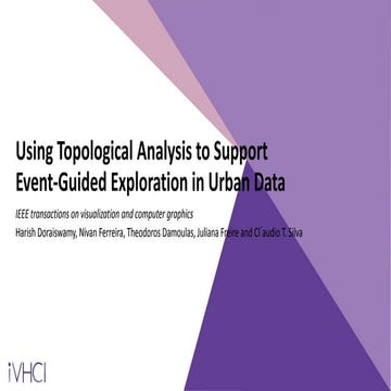 Using topological analysis to support event guided exploration in urban data
