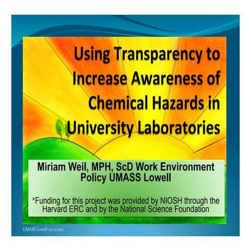 Using transparency to increase awareness of chemical hazards.pptx