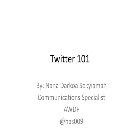 Twitter for beginners 