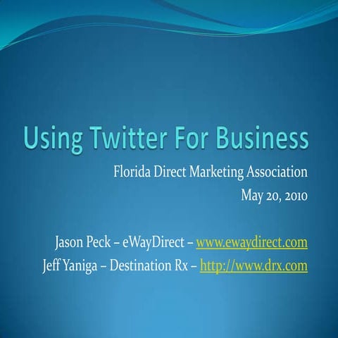 Using Twitter For Business