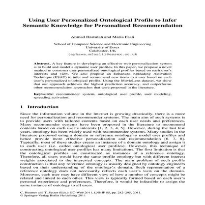 Using user personalized ontological profile to infer semantic knowledge for p...