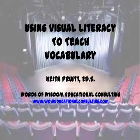 Using visual literacy to teach vocabulary
