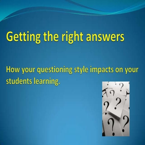 An introduction to wait time