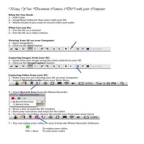 Mac Users - Using Your Document Camera | DOC