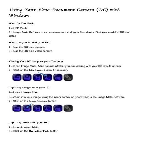 Mac Users - Using Your Document Camera | DOC