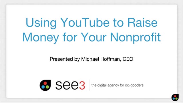 Using you tube to raise money for your nonprofit