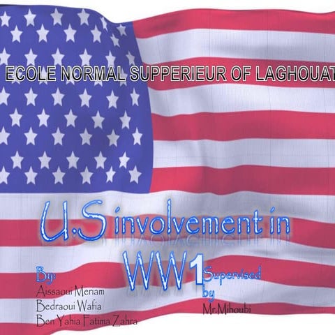 Us involvement in ww1