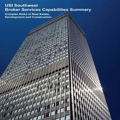 USI Real Estate Practice Group Conceptual Overview | PDF