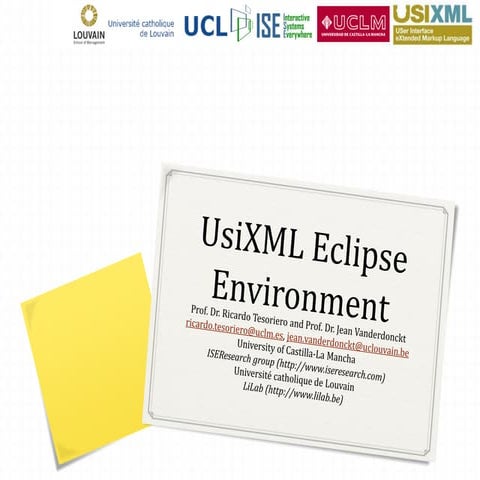 UsiXML Eclipse-based Model Editors