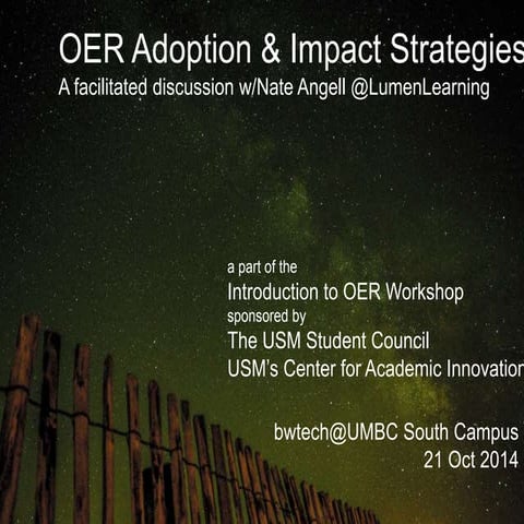 OER Adoption & Impact Strategies