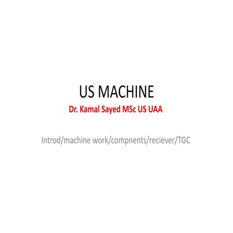 Us machine | PPTX