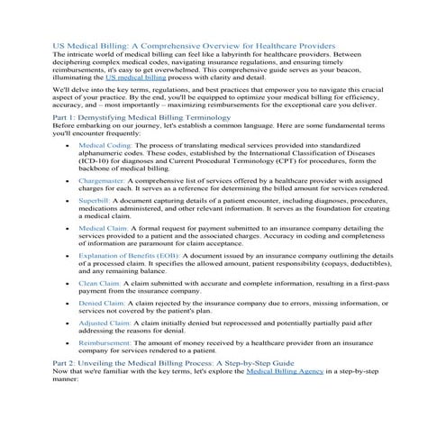 US Medical Billing A Comprehensive Overview for Healthcare Providers.pdf