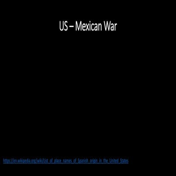 US Mexican War