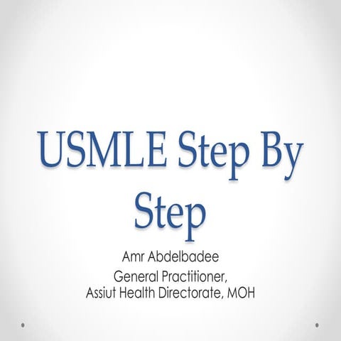 Usmle step by step 1