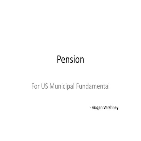 US Municipal Pension - Basic