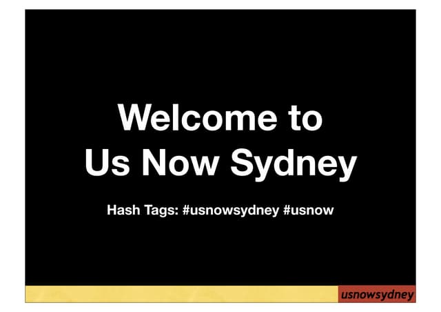 Us Now Sydney