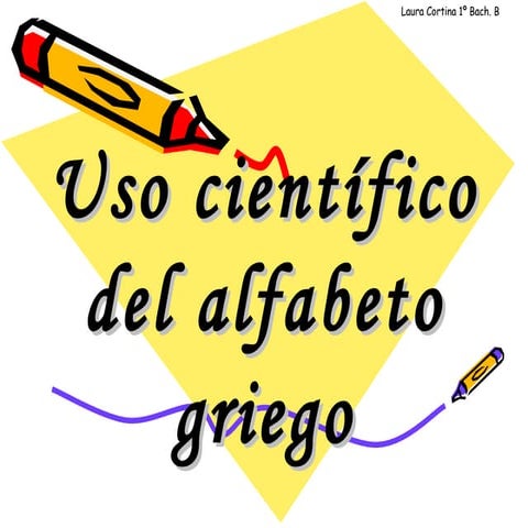 Uso científico del alfabeto griego