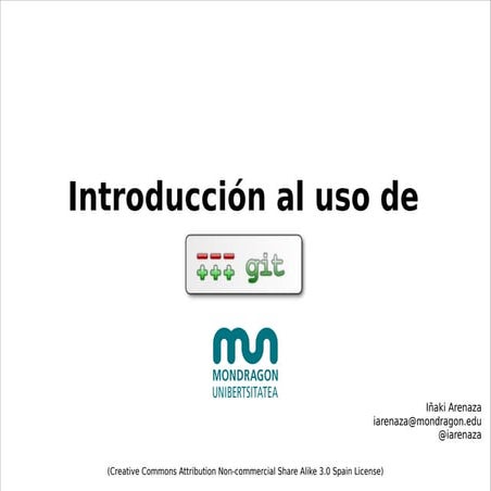 Uso de git (Cursos de e-ghost 2011)