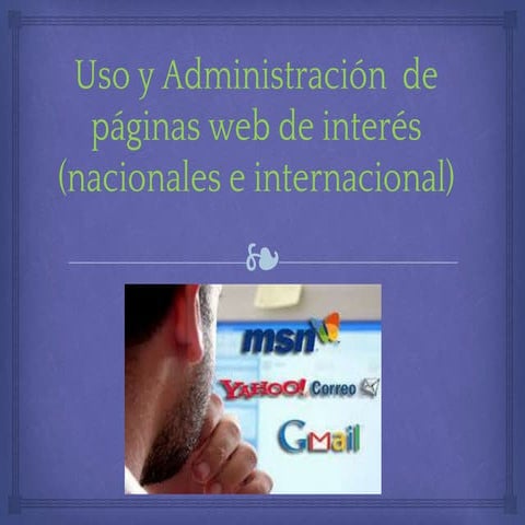 Uso y administracion de paginas web