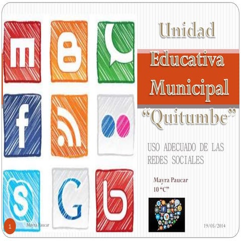 Uso adecuado de las redes sociales | PPTX