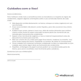 Uso adequado das lixeiras