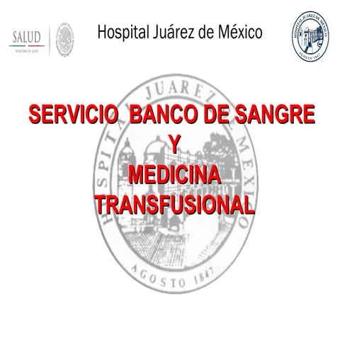 Uso clinico de la sangre y nom 253