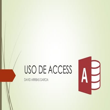 Uso de access
