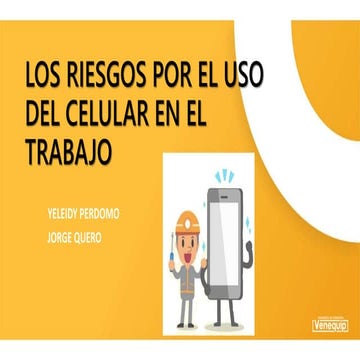 los riesgos por el uso del celular | PPTX