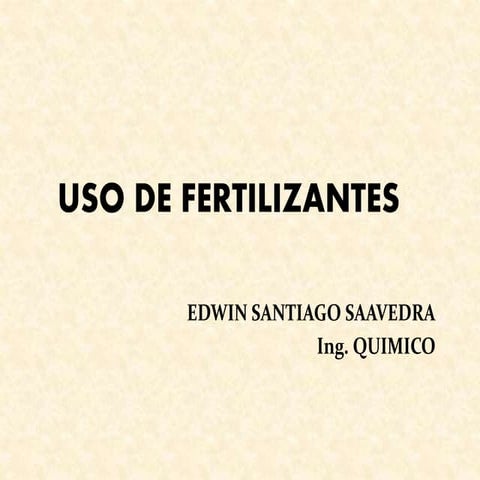 Uso de fertilizantes 2016