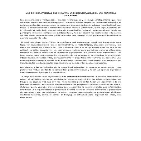 Uso de Herramientas TIC y la Digiculturalidad