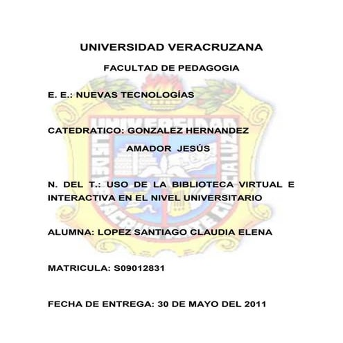 La biblioteca virtual | PPTX