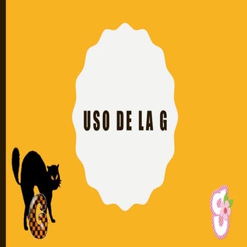 Uso de la g