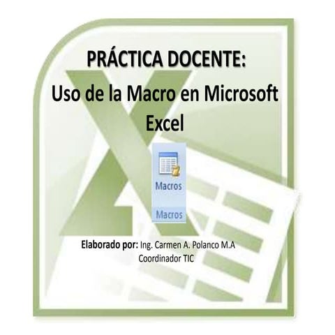 Uso de la macro en microsoft excel (1)