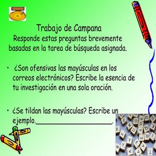 Uso de las mayusculas clase practica