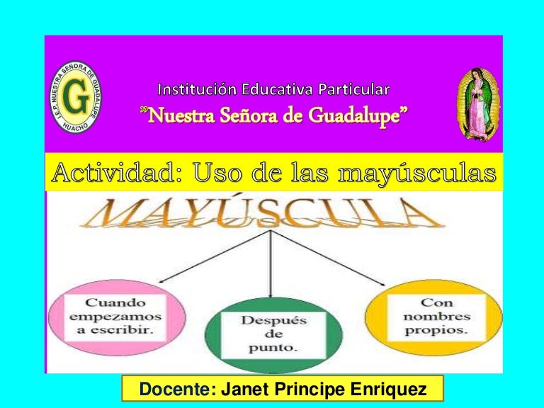 Uso de las mayusculas practica
