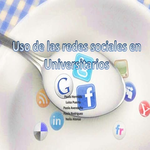 Uso de las redes sociales en universitarios
