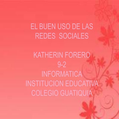 Uso CORRECTO de las redes sociales | PPTX