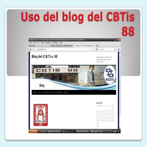 Uso del blog del cb tis 88