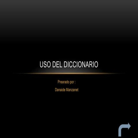 Uso del diccionario