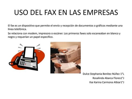 Fax | PPTX | Computing | Technology & Computing