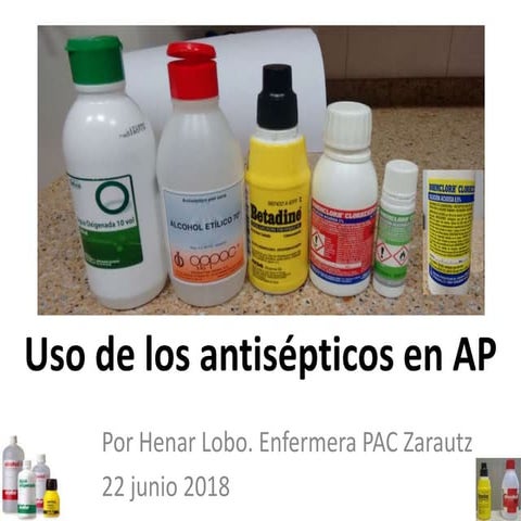 Uso de los antisépticos en Atención Primaria 