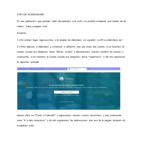 Pasos para usar slideShare | PPTX