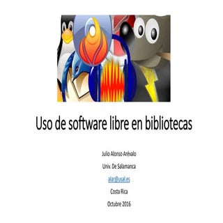 Uso de software libre en bibliotecas