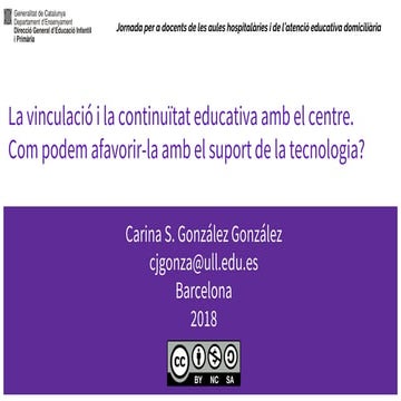 Uso de TIC para la vinculación escuela y hospital (aulas hospitalarias y aten...