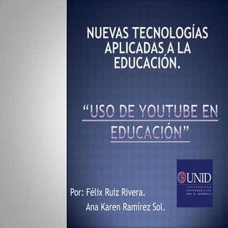 Uso de you tube en educacion