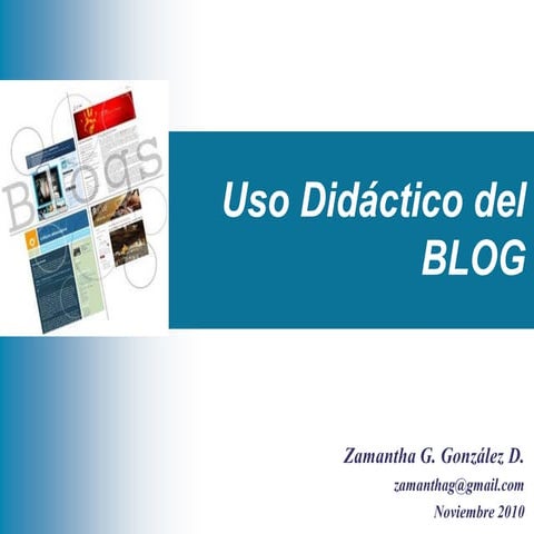 Uso didactico del blog