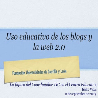 Uso educativo de los blogs