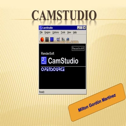 Uso educativo de camstudio